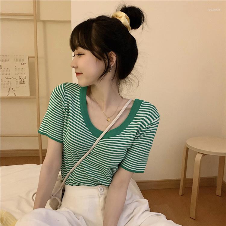 Women' T Shirts Large Short Sleeved Women' Summer T-shirt Thin Student Vintage Stripe Net Shirt Camisetas Tops Women T-shirts Clothing, Black bar
Women' T Shirts Large Short Sleeved Women' Summer T-shirt Thin Student Vintage Stripe Net Shirt Camisetas Tops Women T-shirts Clothing, Black bar