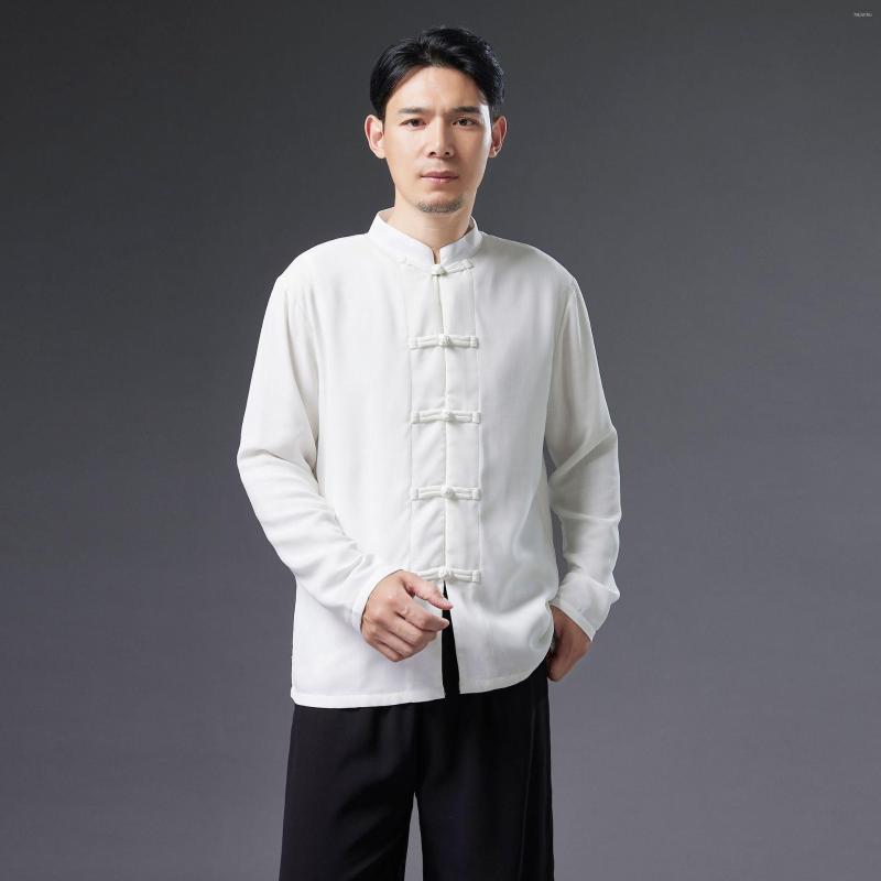 Ethnic Clothing Chinese Traditional Men Chiffon Cardigan Retro Button Solid Tang Tops Autumn Mandarin Collar Robe Gown Harajuku Kimono
Ethnic Clothing Chinese Traditional Men Chiffon Cardigan Retro Button Solid Tang Tops Autumn Mandarin Collar Robe Gown Harajuku Kimono