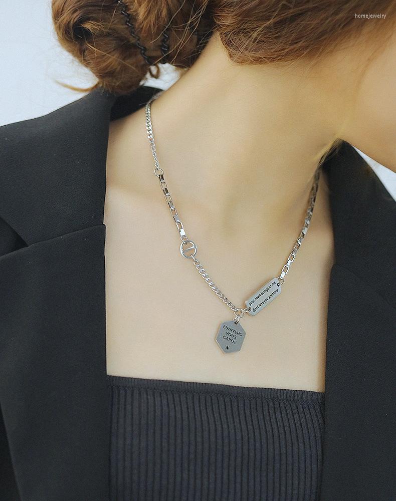 Pendant Necklaces JIALY Fashion Cold Style Stainless Steel Necklace Choker Clavicle Chain Female Long Wild Simple Sweater For Women
Pendant Necklaces JIALY Fashion Cold Style Stainless Steel Necklace Choker Clavicle Chain Female Long Wild Simple Sweater For Women