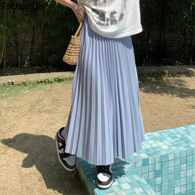 Dresses Skirts Women Solid 17 Colors Fashion High Waist Design Folds Korean Style Mujer Allmatch Simple Daily Casual Summer Comfortable, Champagne
Dresses Skirts Women Solid 17 Colors Fashion High Waist Design Folds Korean Style Mujer Allmatch Simple Daily Casual Summer Comfortable, Champagne