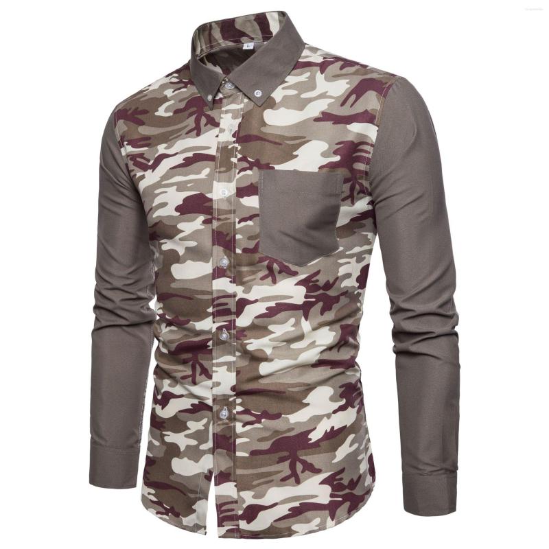 Men' Casual Shirts Men' Shirt Fashion Camouflage Solid Color Large Body Lapel Denim Long Sleeved, Grey camouflage
Men' Casual Shirts Men' Shirt Fashion Camouflage Solid Color Large Body Lapel Denim Long Sleeved, Grey camouflage
