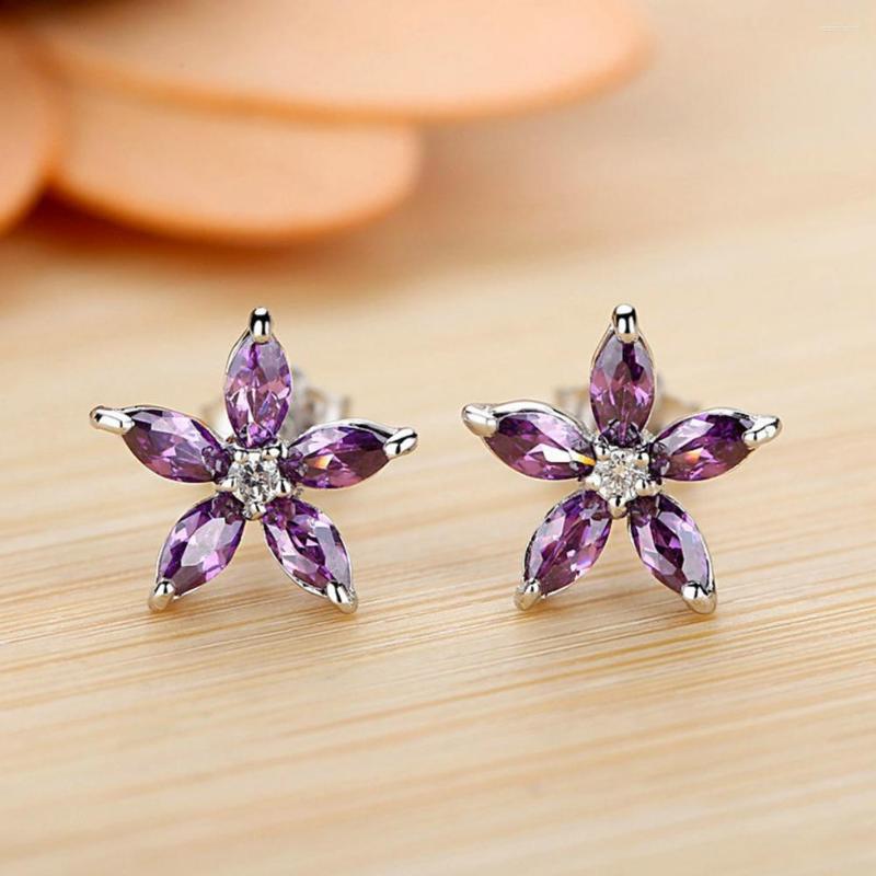 Stud Earrings 1 Pair Ear Studs Jewelry Korean Style Flower Shape Colored Rhinestones Sparkling For Daily Wear
Stud Earrings 1 Pair Ear Studs Jewelry Korean Style Flower Shape Colored Rhinestones Sparkling For Daily Wear