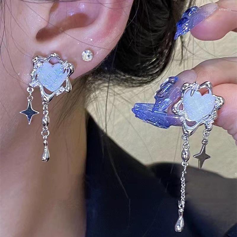 Dangle Earrings Shining Tassel Love Heart For Women Gentle Sweet Temperament Aesthetic Fashion Drop EarringY2k Accessories Party Gift
Dangle Earrings Shining Tassel Love Heart For Women Gentle Sweet Temperament Aesthetic Fashion Drop EarringY2k Accessories Party Gift