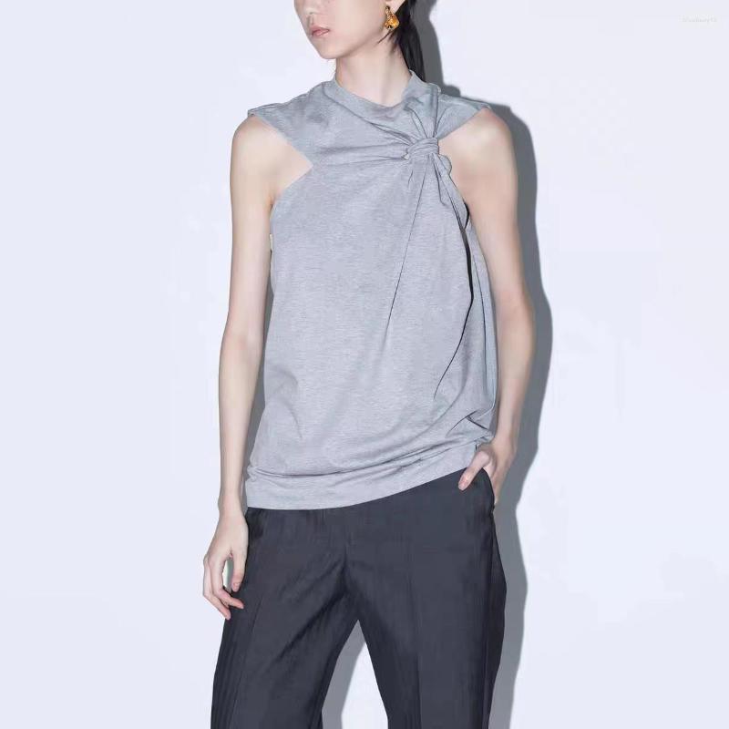 Women' T Shirts Twisted Knot Pleats Decorated Cotton Fashionable Temperament Y2k Sleeveless Tops Hundred Casual T-shirt 2023 Summer, White
Women' T Shirts Twisted Knot Pleats Decorated Cotton Fashionable Temperament Y2k Sleeveless Tops Hundred Casual T-shirt 2023 Summer, White