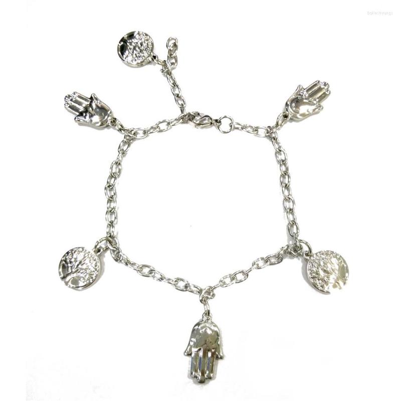 Charm Bracelets FairLadyHood Trendy Silver Color Stainless Steel Charms Bracelet For Women Fashion Life Of Tree Heart Chain Link
Charm Bracelets FairLadyHood Trendy Silver Color Stainless Steel Charms Bracelet For Women Fashion Life Of Tree Heart Chain Link