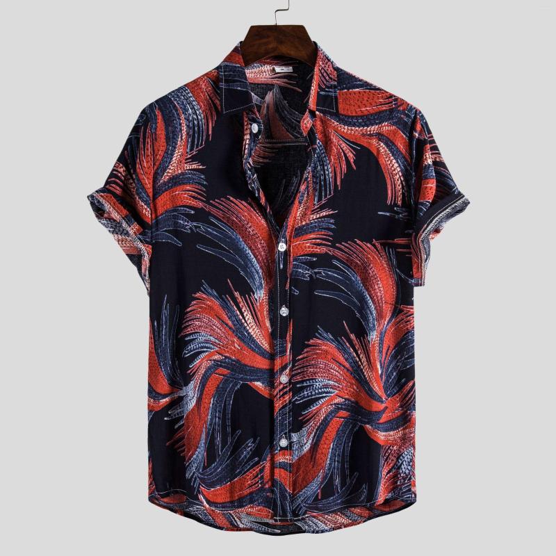 Men's Casual Shirts 2023 European And American Fashion Brand Summer Men's Beach Printed Short-sleeved Shirt, Red
Men's Casual Shirts 2023 European And American Fashion Brand Summer Men's Beach Printed Short-sleeved Shirt, Red