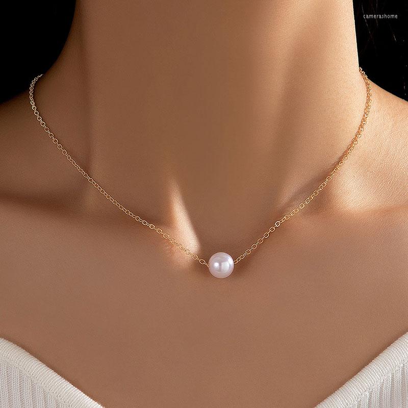Pendant Necklaces Simple Pearl Stone Collarbone Necklace For Women's Fashionable Geometric Alloy Single Layer Choker 22795
Pendant Necklaces Simple Pearl Stone Collarbone Necklace For Women's Fashionable Geometric Alloy Single Layer Choker 22795