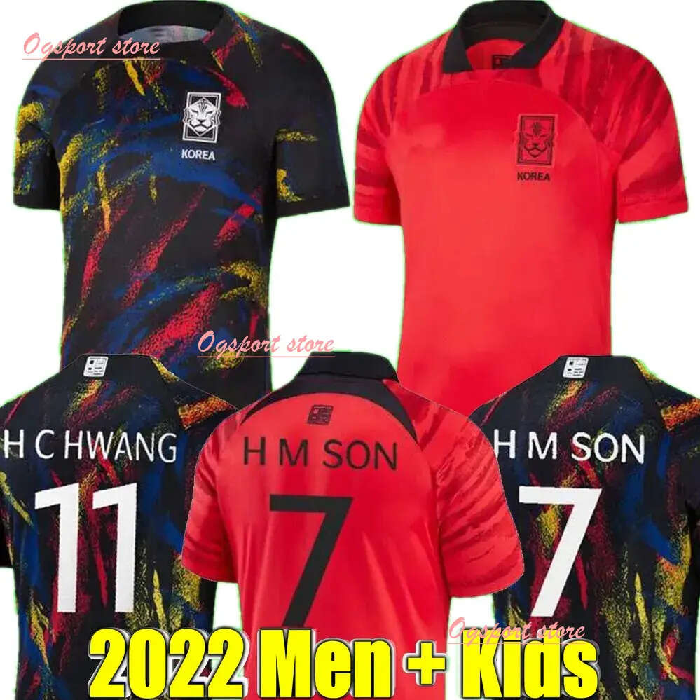 Son South 2022 Soccer Jerseys Home Away Korea Hwang Kim Hwang Lee Jeong Sung Kwon 2023 Jersey Football Shirts Kids Red 22 23 Set Fult, Multi
Son South 2022 Soccer Jerseys Home Away Korea Hwang Kim Hwang Lee Jeong Sung Kwon 2023 Jersey Football Shirts Kids Red 22 23 Set Fult, Multi