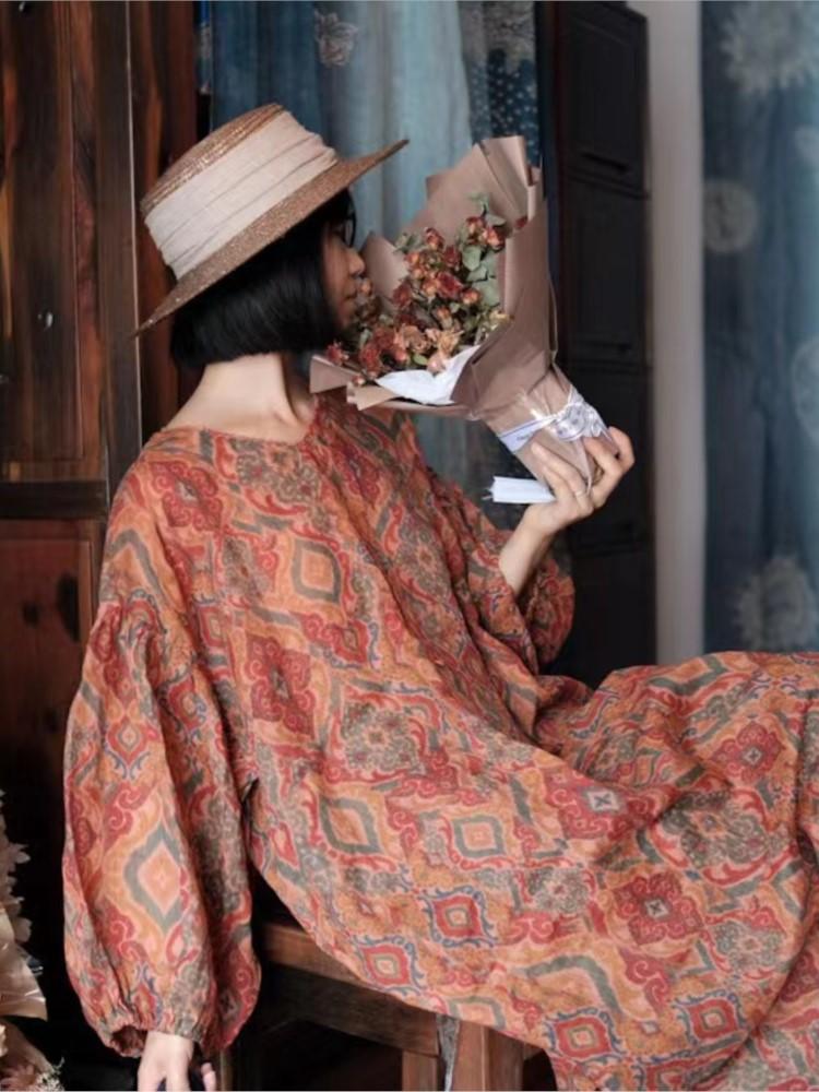 Dresses Women Loose Ramie Printed Dress Ladies Vintage Spring Summer Dress Female 2023 Dresses, Chenxiang
Dresses Women Loose Ramie Printed Dress Ladies Vintage Spring Summer Dress Female 2023 Dresses, Chenxiang