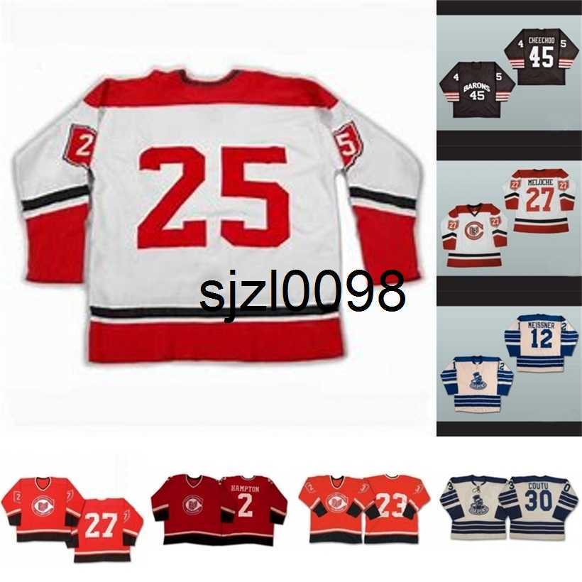 Sj98 Cleveland Barons 12 Barrie Meissne 45 Jonathan Cheechoo 30 Coutu 27 Gilles Meloche 2 Hampton 3 OBrien 9 Merrick 3 Gary Geldart Hockey Jersey
Sj98 Cleveland Barons 12 Barrie Meissne 45 Jonathan Cheechoo 30 Coutu 27 Gilles Meloche 2 Hampton 3 OBrien 9 Merrick 3 Gary Geldart Hockey Jersey