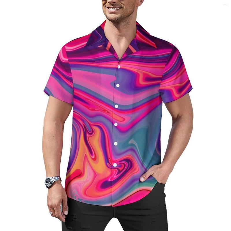 Men' Casual Shirts Neon Abstract Print Blue Liquid Marble Beach Shirt Hawaii Streetwear Blouses Man Pattern Plus Size, Style-10
Men' Casual Shirts Neon Abstract Print Blue Liquid Marble Beach Shirt Hawaii Streetwear Blouses Man Pattern Plus Size, Style-10