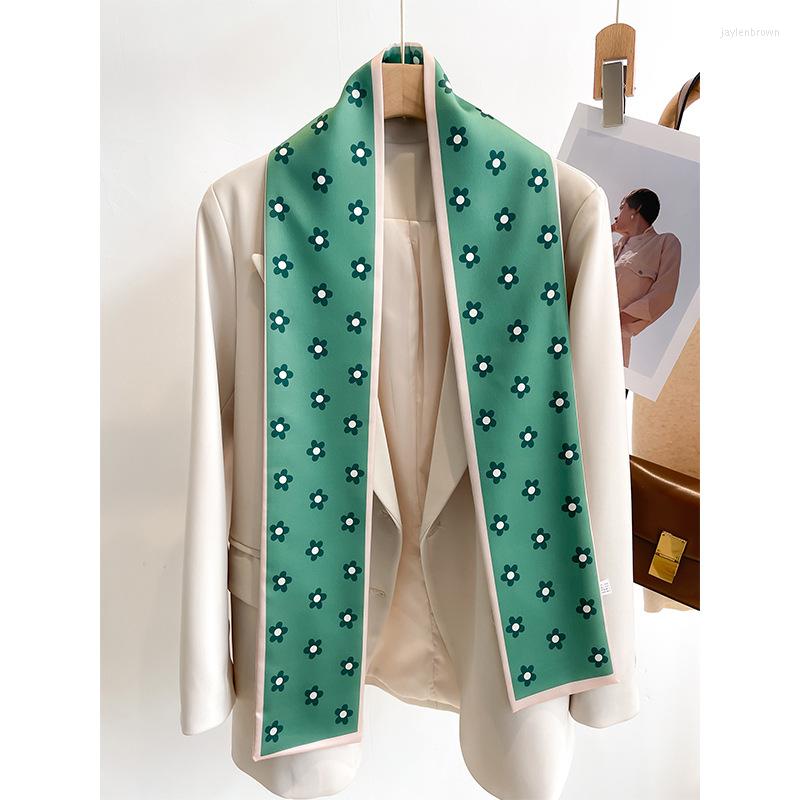 Scarves Elegant Floral Print Silk Scarf Women Soft Satin Hairband Long Neckerchief Lady Foulard Headband Handle Bag Ribbon Neck Tie
Scarves Elegant Floral Print Silk Scarf Women Soft Satin Hairband Long Neckerchief Lady Foulard Headband Handle Bag Ribbon Neck Tie