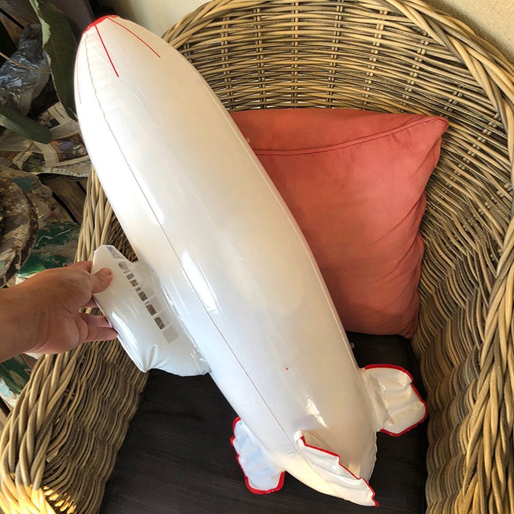 Party Balloons Air Inflation Toy Spaceship Toys Airship Model PVC Inflatable Airship Model for Kid Children Birthday Gift Summer Outdoor Funny Toys 23