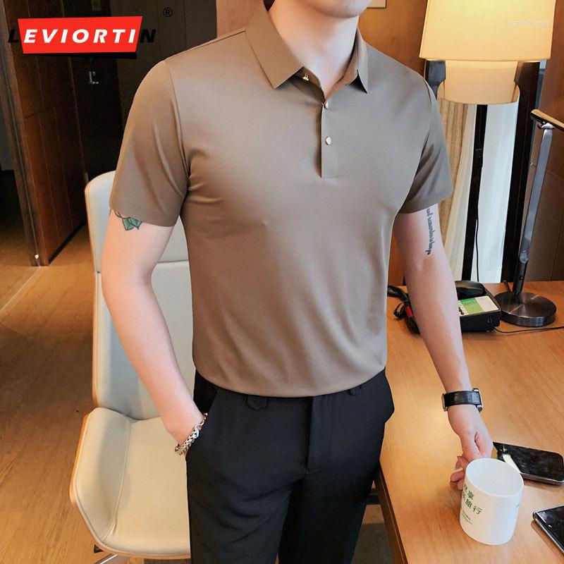 Men's Polos Plus Size Solid Ice Silk Short Sleeve Polo Shirts For Men Clothing 2023 Turn Down Collar Slim Fit Casual Tops&Tees Homme, White
Men's Polos Plus Size Solid Ice Silk Short Sleeve Polo Shirts For Men Clothing 2023 Turn Down Collar Slim Fit Casual Tops&Tees Homme, White