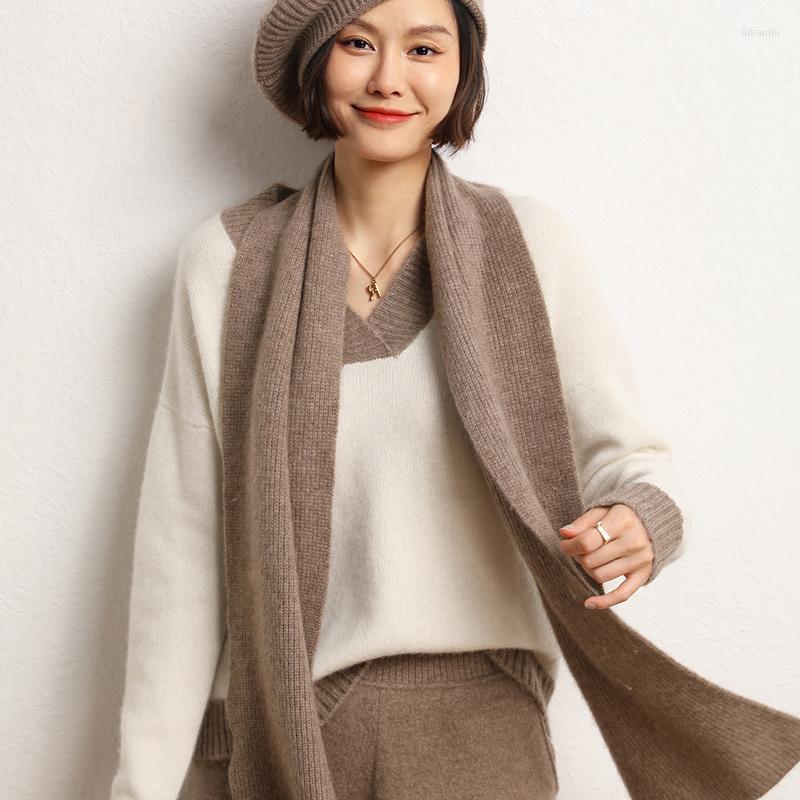 Scarves Arrival Autumn Winter Cashmere Knitted Women Long Solid Shawl Scarf Poncho Warm Fashion Capes Lady High Quality
Scarves Arrival Autumn Winter Cashmere Knitted Women Long Solid Shawl Scarf Poncho Warm Fashion Capes Lady High Quality
