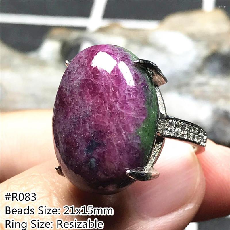 Cluster Rings Natural Ruby Zoisite Ring Silver Sterling Jewelry For Women Men Crystal 21x15mm Beads Healing Gemstone Adjustable
Cluster Rings Natural Ruby Zoisite Ring Silver Sterling Jewelry For Women Men Crystal 21x15mm Beads Healing Gemstone Adjustable