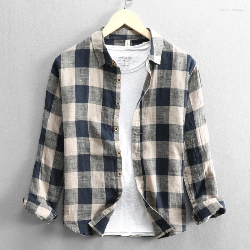Men's Casual Shirts Cotton Linen Checked Shirt For Men's Autumn Long Sleeve Camisas Y Blusas Hombre Button Up Plaid 5XL Japanese Style, Red checked
Men's Casual Shirts Cotton Linen Checked Shirt For Men's Autumn Long Sleeve Camisas Y Blusas Hombre Button Up Plaid 5XL Japanese Style, Red checked