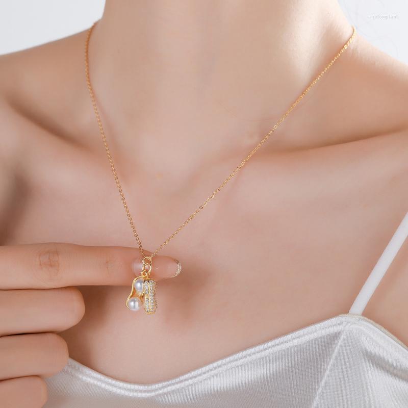Pendant Necklaces 2023 Sun Flower Good Things Peanut Necklace Light Luxury Zircon Pearl Collarbone Chain Jewelry
Pendant Necklaces 2023 Sun Flower Good Things Peanut Necklace Light Luxury Zircon Pearl Collarbone Chain Jewelry