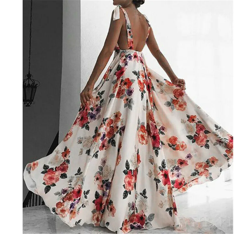 designer Casual Dresses Floral Print Women Summer Sleeveless V-Neck Backless Vintage Long Boho Party Cocktail Casual Loose Beach Pink Dress, As photo show
designer Casual Dresses Floral Print Women Summer Sleeveless V-Neck Backless Vintage Long Boho Party Cocktail Casual Loose Beach Pink Dress, As photo show