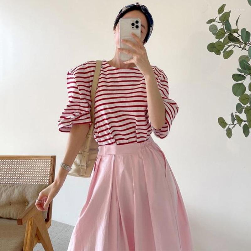 Work Dresses Korea Chic Wild Candy Color Round Neck Loose Striped Five-point Sleeve T-shirt High Waist Pleated Skirt Long Female, Orange t-shirt
Work Dresses Korea Chic Wild Candy Color Round Neck Loose Striped Five-point Sleeve T-shirt High Waist Pleated Skirt Long Female, Orange t-shirt