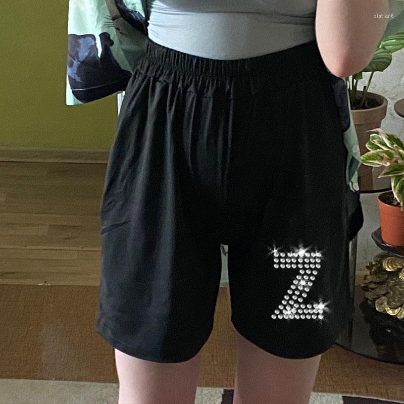 Women's Shorts Y2k Women Rhinestone Letters 2023 Summer Loose High Waist Casual Bikers Black Oversized Elastic Pants, Tz039-black
Women's Shorts Y2k Women Rhinestone Letters 2023 Summer Loose High Waist Casual Bikers Black Oversized Elastic Pants, Tz039-black