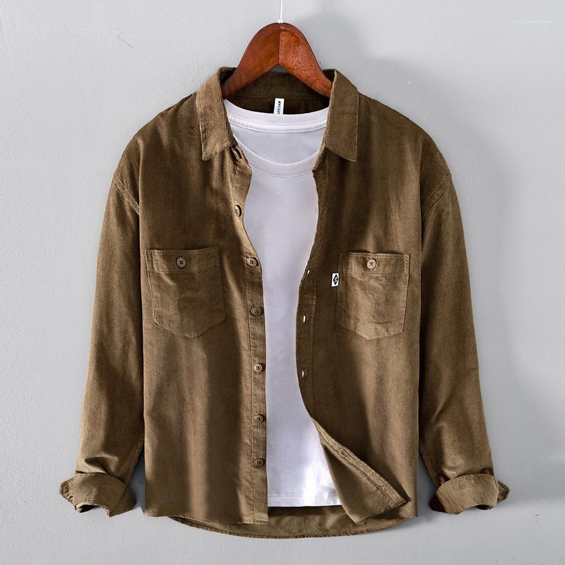 Men's Casual Shirts Style Italy Suehaiwe's Brand Cotton Corduroy Shirt Men Fashion Comfortable Autumn Long-sleeved For Top, Dark khaki
Men's Casual Shirts Style Italy Suehaiwe's Brand Cotton Corduroy Shirt Men Fashion Comfortable Autumn Long-sleeved For Top, Dark khaki
