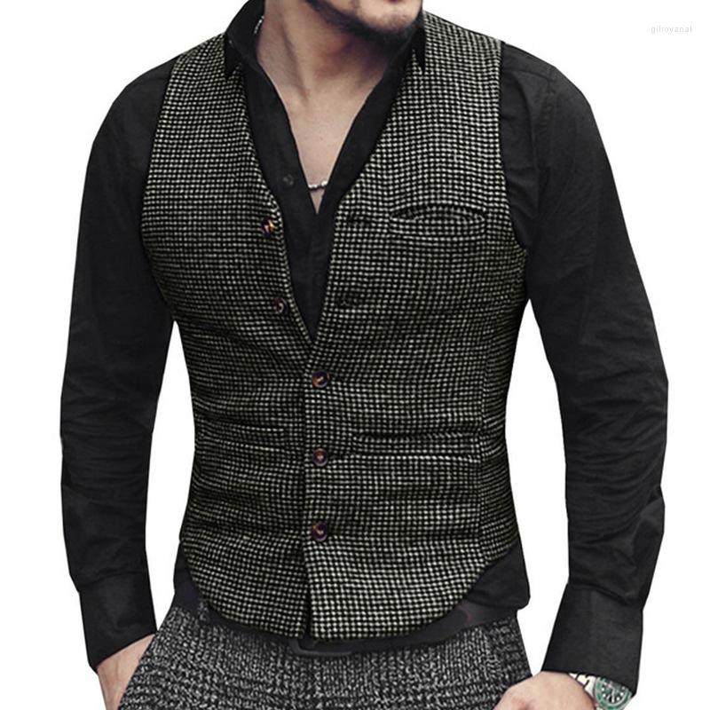 Men's Vests Men's Casual Classic Suit Vest V Neck Herringbone Tweed Slim Fit Business Waistcoat For Wedding, Khaki
Men's Vests Men's Casual Classic Suit Vest V Neck Herringbone Tweed Slim Fit Business Waistcoat For Wedding, Khaki
