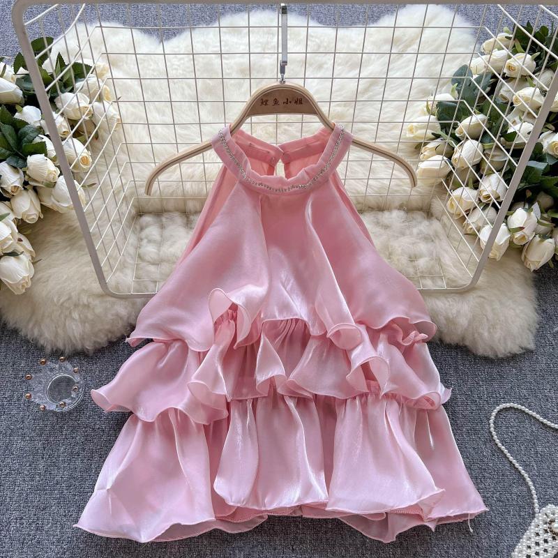 Women's Blouses Squines Halter Blusen Damen 2023 Diamond Sleeveless Fashion Tshirts For Womens Ruffles Chic Ladies Summer Bloused Drop, Purple
Women's Blouses Squines Halter Blusen Damen 2023 Diamond Sleeveless Fashion Tshirts For Womens Ruffles Chic Ladies Summer Bloused Drop, Purple