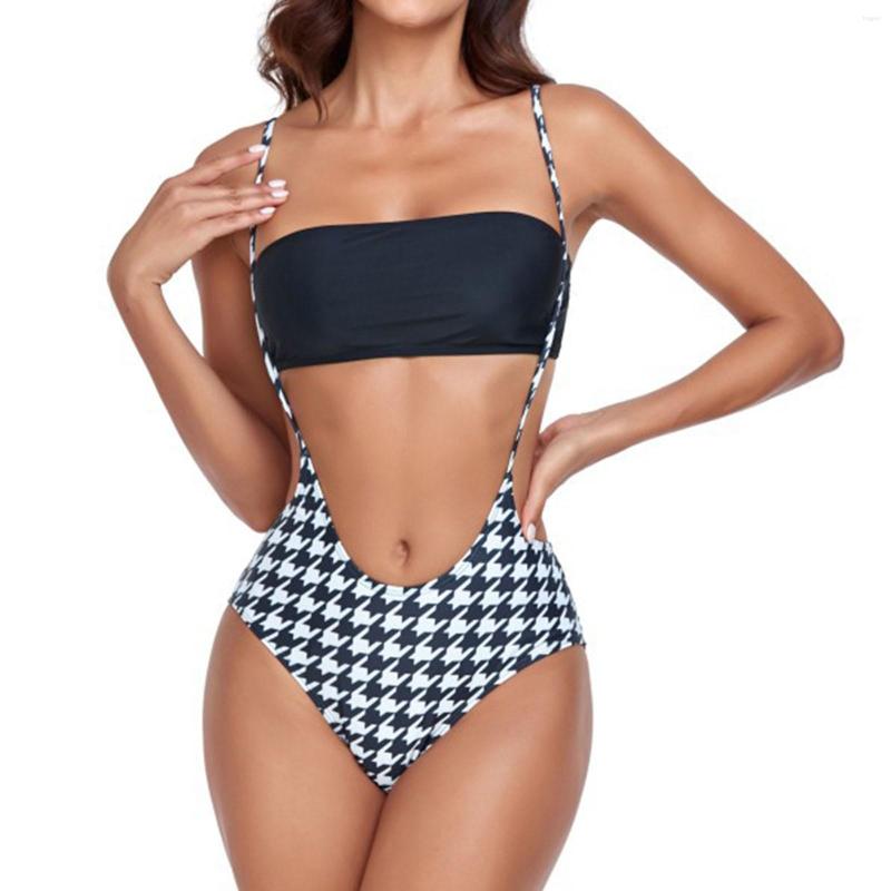 Women' Swimwear Women' Split Strap Swimsuit Fashion Slim Sexy Bikini 2023 Underwear Solid Color Tube Top Plaid Print Overall, Black
Women' Swimwear Women' Split Strap Swimsuit Fashion Slim Sexy Bikini 2023 Underwear Solid Color Tube Top Plaid Print Overall, Black