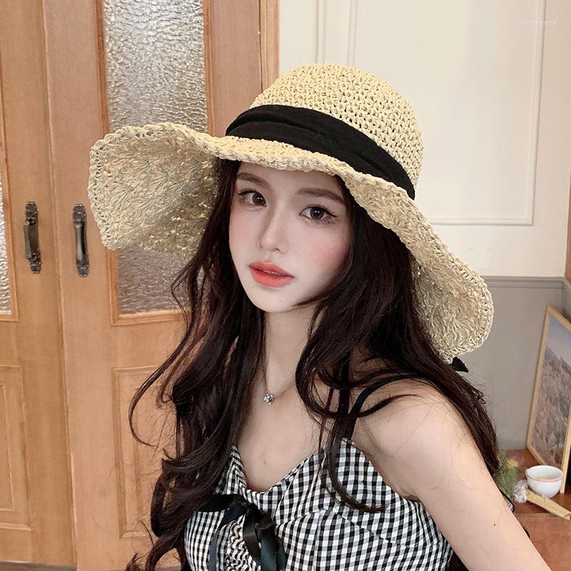 Wide Brim Hats 1pcs Japanese Straw Hat Women's Summer Lace Up Big Beach Foldable Holiday Sandal Sun Protection And Sunshade, Khaki
Wide Brim Hats 1pcs Japanese Straw Hat Women's Summer Lace Up Big Beach Foldable Holiday Sandal Sun Protection And Sunshade, Khaki