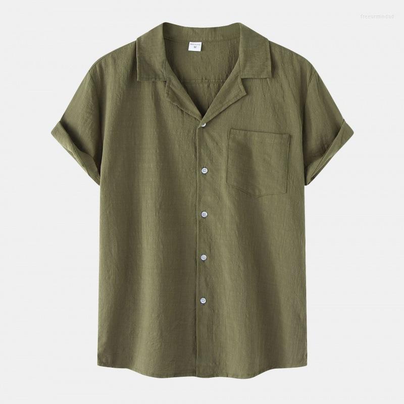 Men's Casual Shirts 2023 European And American Summer Fashion Cotton Linen Short -sleeved Shirt Solid Color Simple Loose Large Size
Men's Casual Shirts 2023 European And American Summer Fashion Cotton Linen Short -sleeved Shirt Solid Color Simple Loose Large Size
