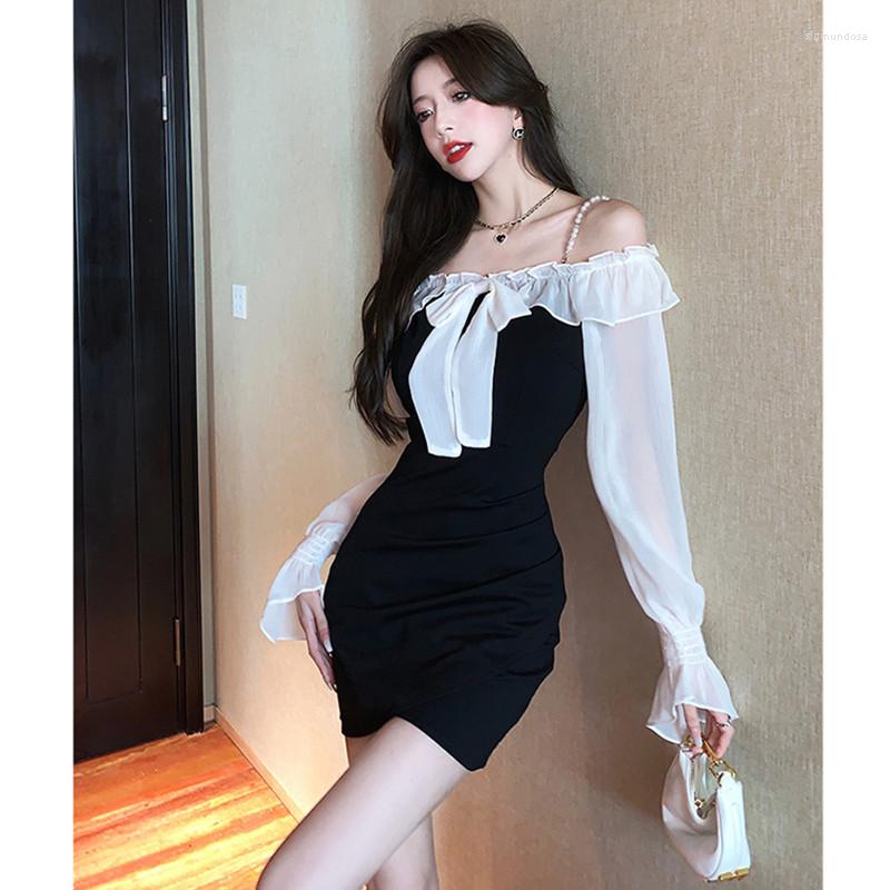 Casual Dresses 2023 Dress Spring French Off-Shoulder Ruffle Temperament Pearl Irregular Sling Black
Casual Dresses 2023 Dress Spring French Off-Shoulder Ruffle Temperament Pearl Irregular Sling Black