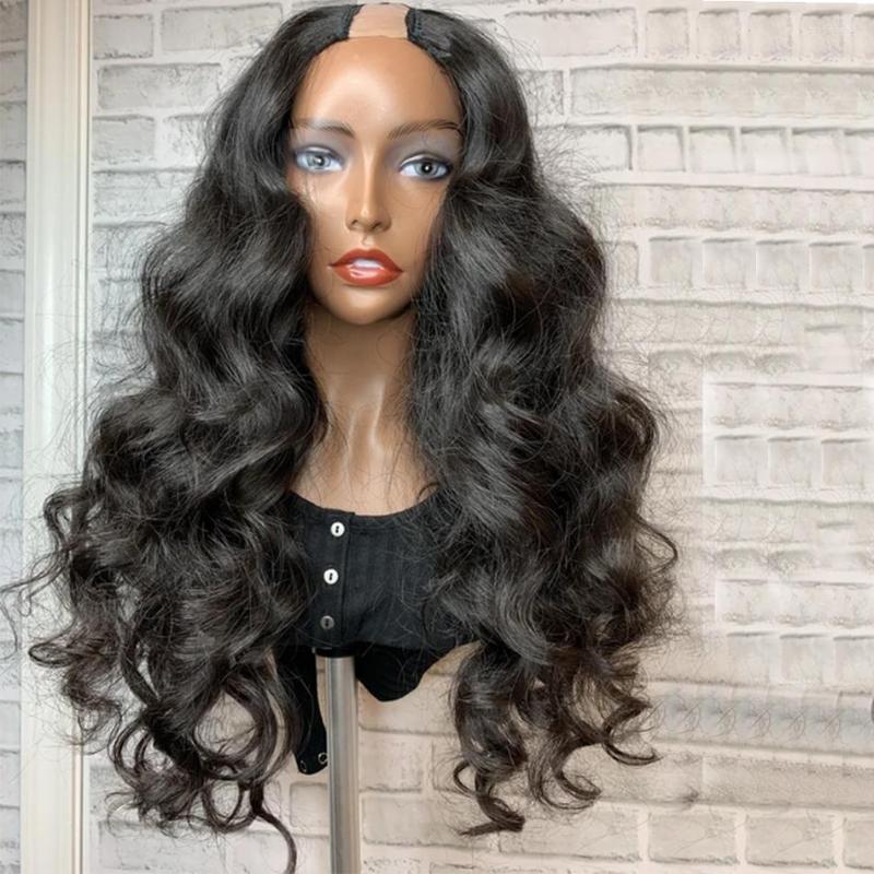 Deep Wave Wig U Part Wigs Glueless Human Hair Natural Brazilian Shaped For Women Left/Right/Middle, Picture shown
Deep Wave Wig U Part Wigs Glueless Human Hair Natural Brazilian Shaped For Women Left/Right/Middle, Picture shown