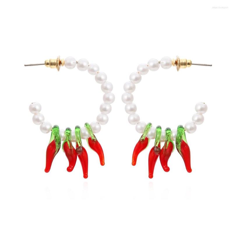 Hoop Earrings Personality Red For Women Bohemian Cute C Shape Pearl Beads Statement Earring Holiday Party Jewelry
Hoop Earrings Personality Red For Women Bohemian Cute C Shape Pearl Beads Statement Earring Holiday Party Jewelry