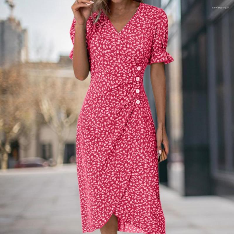 Party Dresses Summer Midi Dress Button Decor Beach Split Prom, Pink
Party Dresses Summer Midi Dress Button Decor Beach Split Prom, Pink