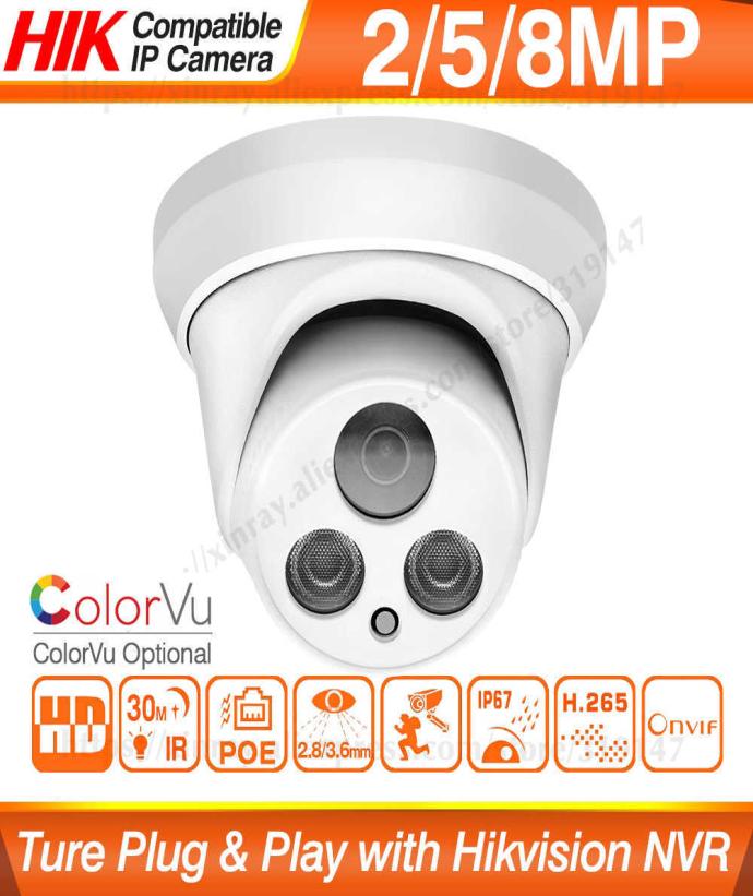 Hikvision Compatible 5MP Dome POE IP Camera 8MP Security CCTV Camera ColorVU IR 30m H265 P2P Plugplay Security IPC H09011252865
Hikvision Compatible 5MP Dome POE IP Camera 8MP Security CCTV Camera ColorVU IR 30m H265 P2P Plugplay Security IPC H09011252865