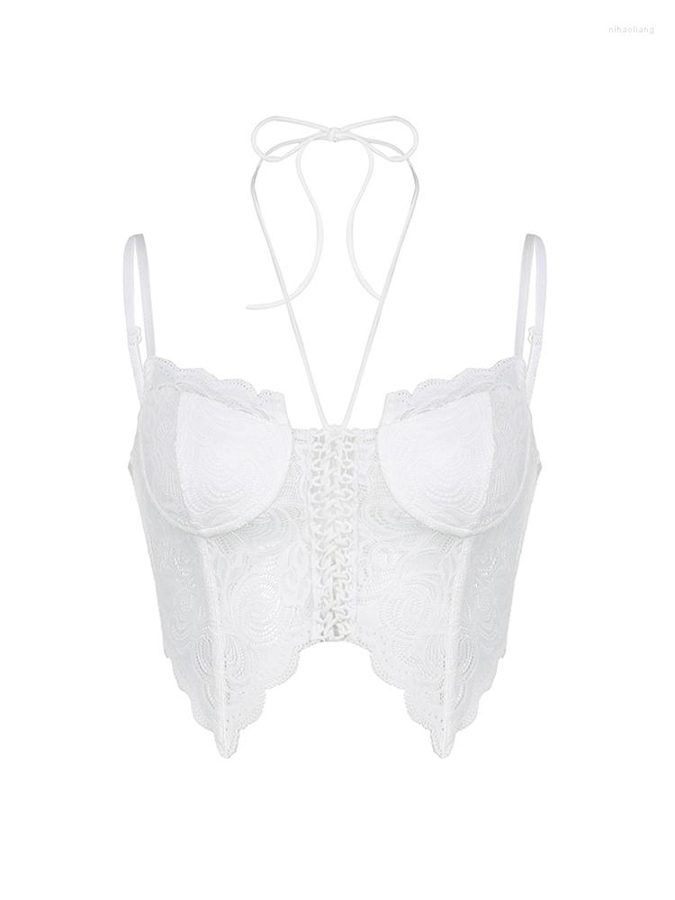 Women' Tanks 2023 Summer Women Fashion Gyaru Slim Lace Camisole Halter Coquette Crop Top Y2k Streetwear 2000s Aesthetic Design Tide Sexy, White
Women' Tanks 2023 Summer Women Fashion Gyaru Slim Lace Camisole Halter Coquette Crop Top Y2k Streetwear 2000s Aesthetic Design Tide Sexy, White