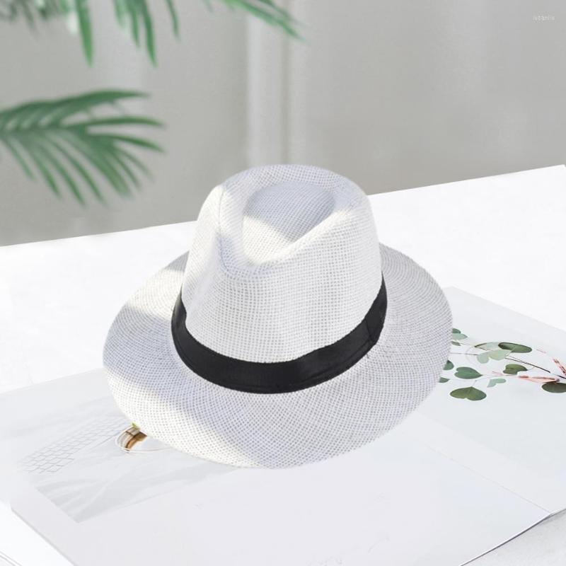 Wide Brim Hats Stylish Jazz Hat Washable Beach Non-stuffy Cowboy Fedora Anti-UV, White
Wide Brim Hats Stylish Jazz Hat Washable Beach Non-stuffy Cowboy Fedora Anti-UV, White