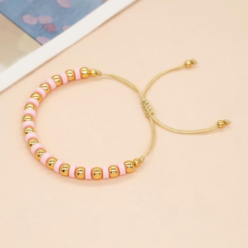 Strand Go2boho Colorful Pink Heishi And Gold Beaded Friendship Bracelet For Women - Summer Beach Jewelry Gift
Strand Go2boho Colorful Pink Heishi And Gold Beaded Friendship Bracelet For Women - Summer Beach Jewelry Gift