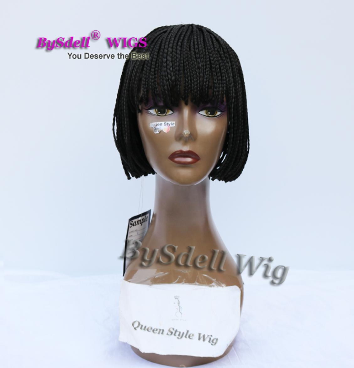 New Arrival Cheap Short Braids wig with neat bangs synthetic black 3x braids wig Full Hand tied braided none lace front wigs for b9732907 
New Arrival Cheap Short Braids wig with neat bangs synthetic black 3x braids wig Full Hand tied braided none lace front wigs for b9732907