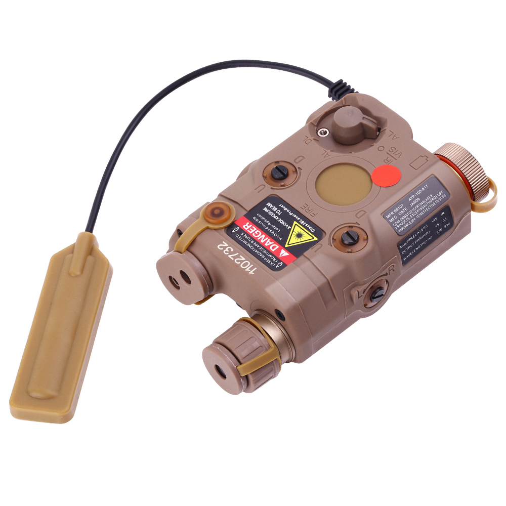 FMA AN/PEQ-15 Battery Box Red Dot Laser+White LED Flashlight+ IR Night Vision Light 20mm Rail Hunting Rifle Airsoft PE -Tan, Customize
FMA AN/PEQ-15 Battery Box Red Dot Laser+White LED Flashlight+ IR Night Vision Light 20mm Rail Hunting Rifle Airsoft PE -Tan, Customize