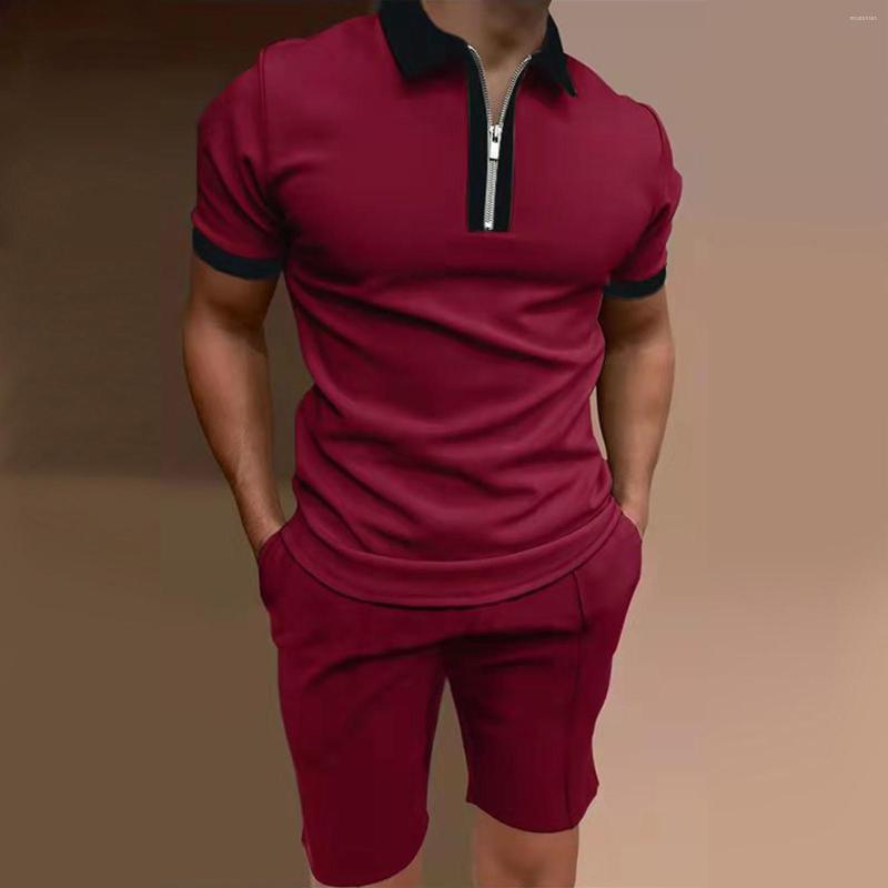 Men's Tracksuits Summer Men's 2 Piece Tracksuit Short Sleeve Patchwork Turn-down Collar Zipper Polo Shirt And Shorts Set Casual Sports, Green
Men's Tracksuits Summer Men's 2 Piece Tracksuit Short Sleeve Patchwork Turn-down Collar Zipper Polo Shirt And Shorts Set Casual Sports, Green