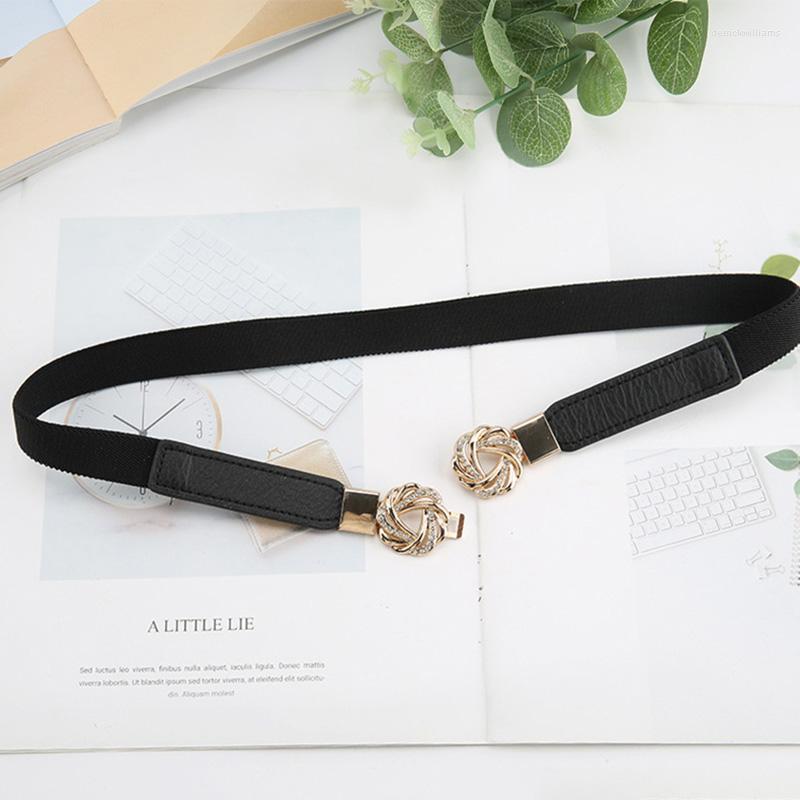 Belts Black Thin Elastic Belt Rhinestone Metal Buckle Waist For Women Lady Skinny Waistband
Belts Black Thin Elastic Belt Rhinestone Metal Buckle Waist For Women Lady Skinny Waistband