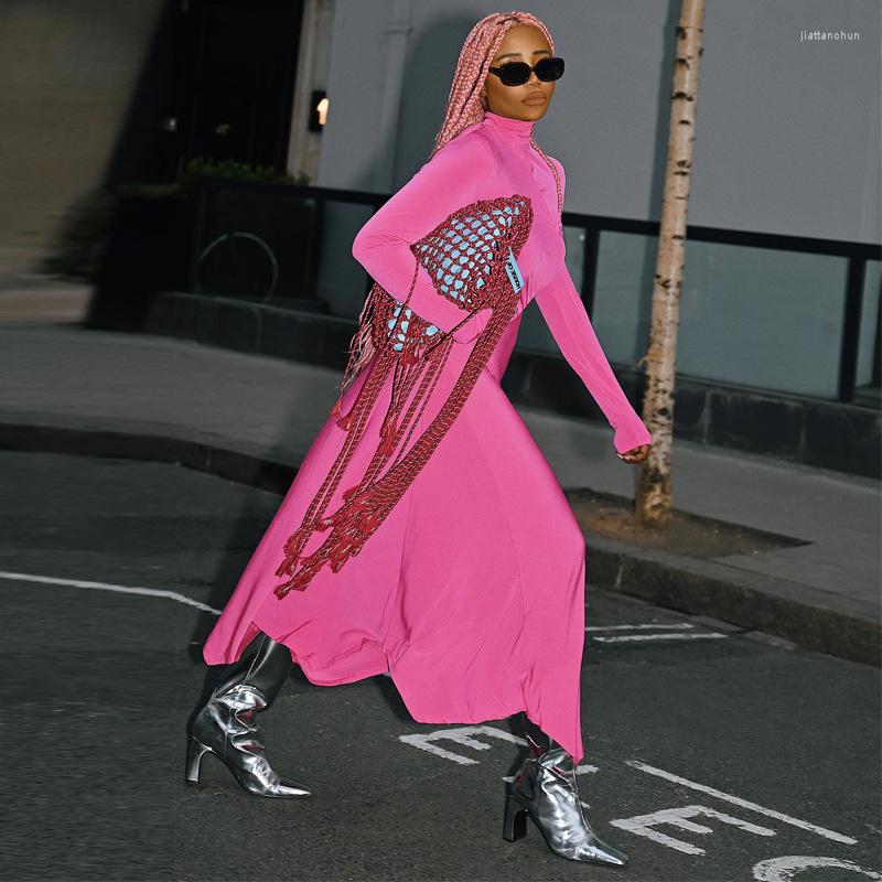 Casual Dresses Autumn Winter Women Long Sleeve Large Hem A Line Solid Pink Simple Design Female Chic Streetwear Maxi, Rose pink
Casual Dresses Autumn Winter Women Long Sleeve Large Hem A Line Solid Pink Simple Design Female Chic Streetwear Maxi, Rose pink