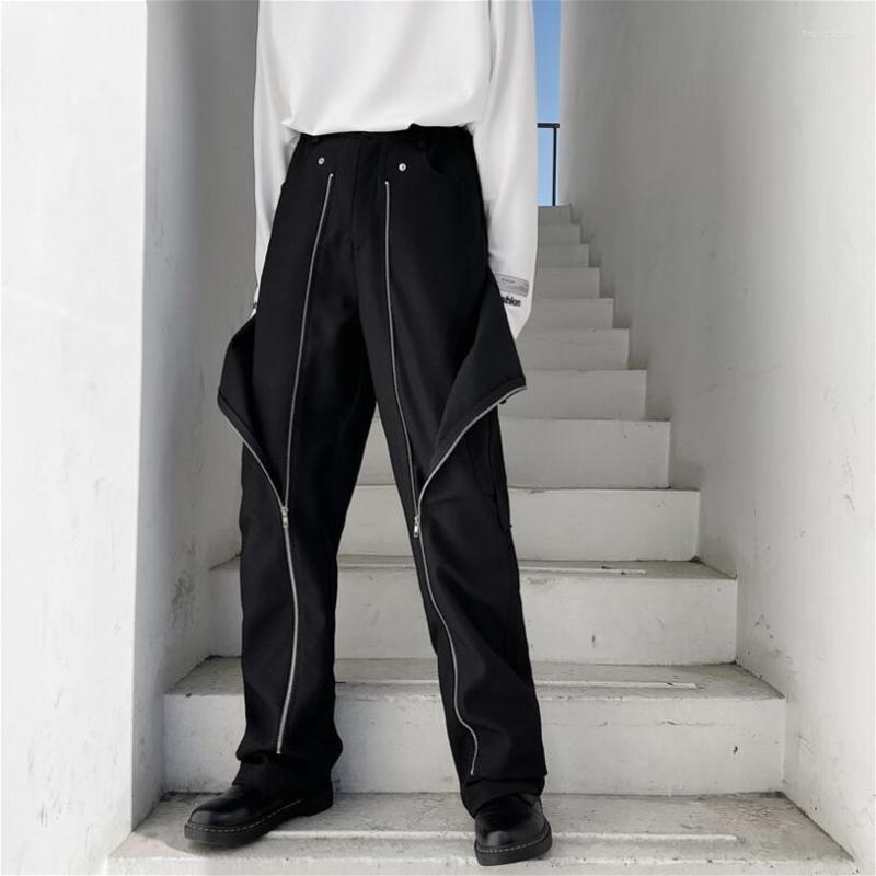 Men's Pants 2023 Autumn Fashion Trousers Man Design Multi-level Fake Two-piece Detachable Zipper Piece Cool Men's Sweatpants W2266, White
Men's Pants 2023 Autumn Fashion Trousers Man Design Multi-level Fake Two-piece Detachable Zipper Piece Cool Men's Sweatpants W2266, White