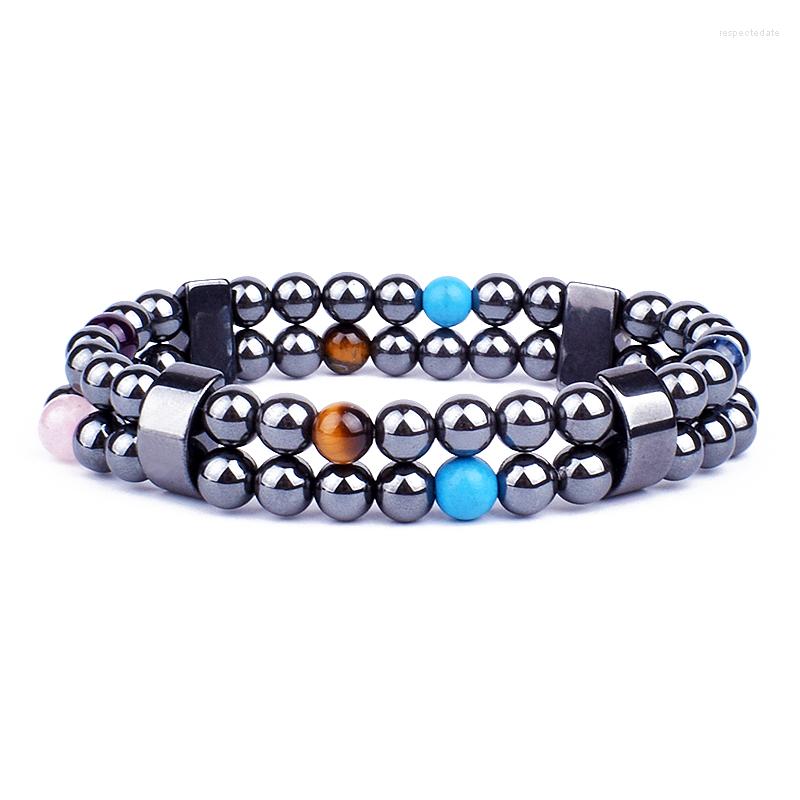 Strand Magnetic Double Hematite Bracelets Men Nature Stone Health Care Women Natural Energy Bracelet Jewelry
Strand Magnetic Double Hematite Bracelets Men Nature Stone Health Care Women Natural Energy Bracelet Jewelry