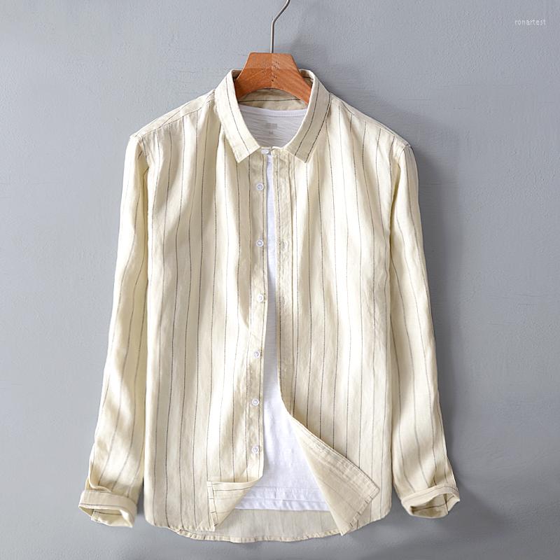 Men's Casual Shirts Style Italy Brand Linen Men Pure Fashion Shirt For Tops Stripe Male Breathable Chemise, Linen color
Men's Casual Shirts Style Italy Brand Linen Men Pure Fashion Shirt For Tops Stripe Male Breathable Chemise, Linen color
