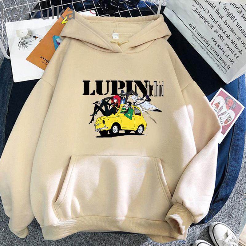 Men's Hoodies Lupin III Hoodie Fleece Crew Neck Pullovers Rupan Sansei Sweatshirt Sudaderas Daily Harajuku Kawaii Hoody Girl Print, White
Men's Hoodies Lupin III Hoodie Fleece Crew Neck Pullovers Rupan Sansei Sweatshirt Sudaderas Daily Harajuku Kawaii Hoody Girl Print, White