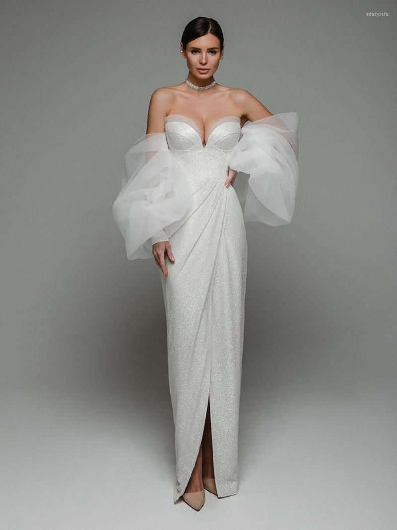 Casual Dresses BEVENCCEL Sexy Strapless Puff Sleeve Sequin Glittering Long Dress Women V Neck Off-Shoulder Sparkle Maxi Party, White
Casual Dresses BEVENCCEL Sexy Strapless Puff Sleeve Sequin Glittering Long Dress Women V Neck Off-Shoulder Sparkle Maxi Party, White