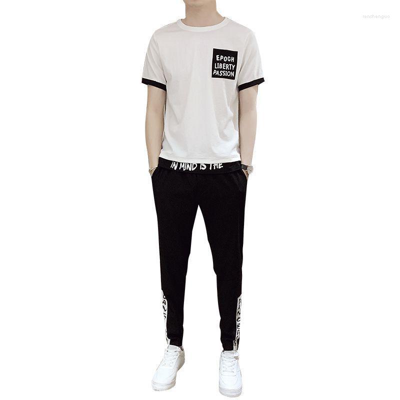 Men's Tracksuits 2023 Summer Men's Short Sleeve T-shirt Set Korean Version Trend Casual Clothing 2-Piece, Black
Men's Tracksuits 2023 Summer Men's Short Sleeve T-shirt Set Korean Version Trend Casual Clothing 2-Piece, Black